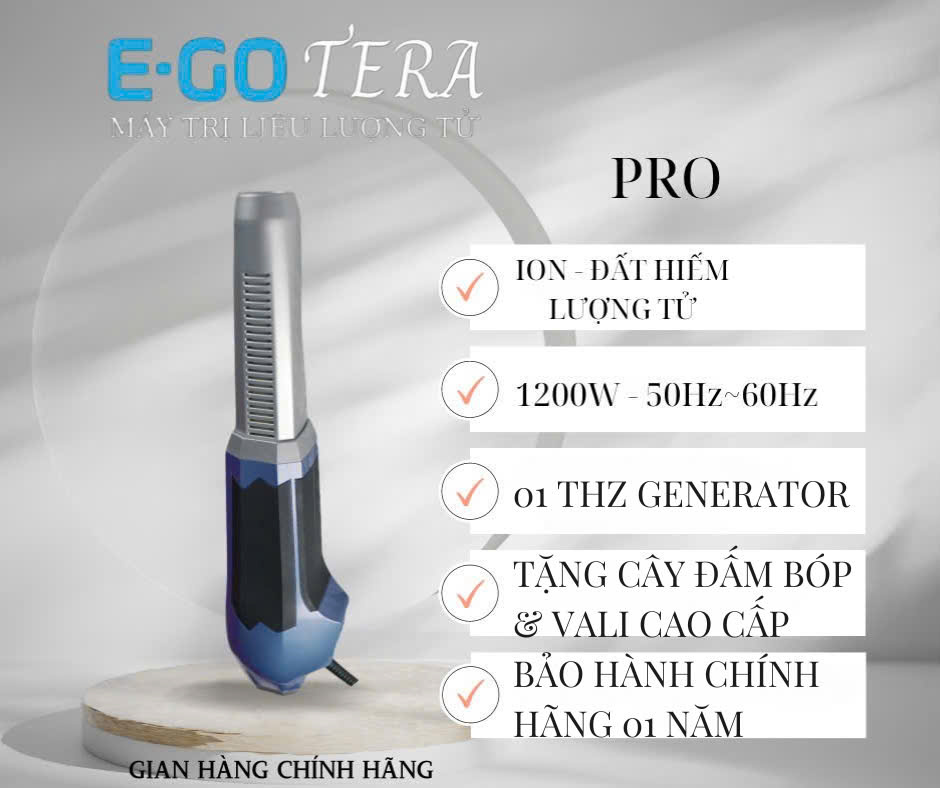 MÁY TRỊ LIỆU LƯỢNG TỬ E-GO TERA - DÒNG PRO